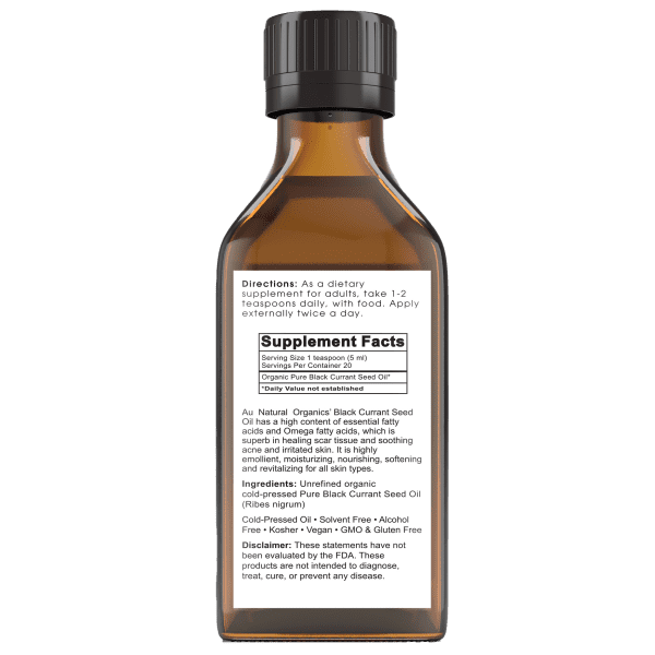 100% Organic Black Currant Seed Oil: Best for Skin
