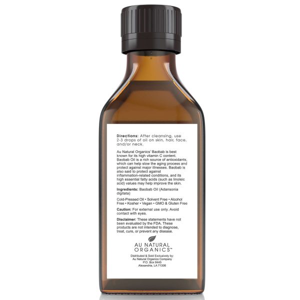 Repair and Restore: Organic Baobab Oil for Healthy Skin | 3.4oz (100ml)