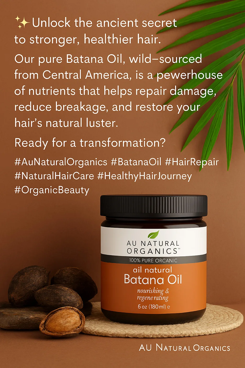 100% Raw Batana Oil: Best For Hair &Amp; Skin (6Oz) 3 100% Raw Batana Oil: Best For Hair &Amp; Skin (6Oz) - Image 3