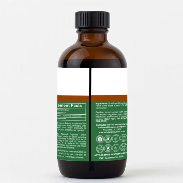 Traditionally Handmade Black Castor Oil – Raw Seed Boiled | South America - Image 5