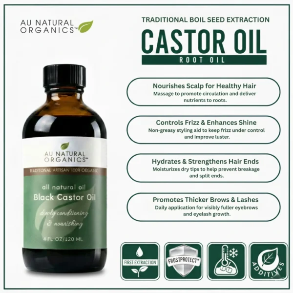 Traditionally Handmade Black Castor Oil – Raw Seed Boiled | South America - Image 2