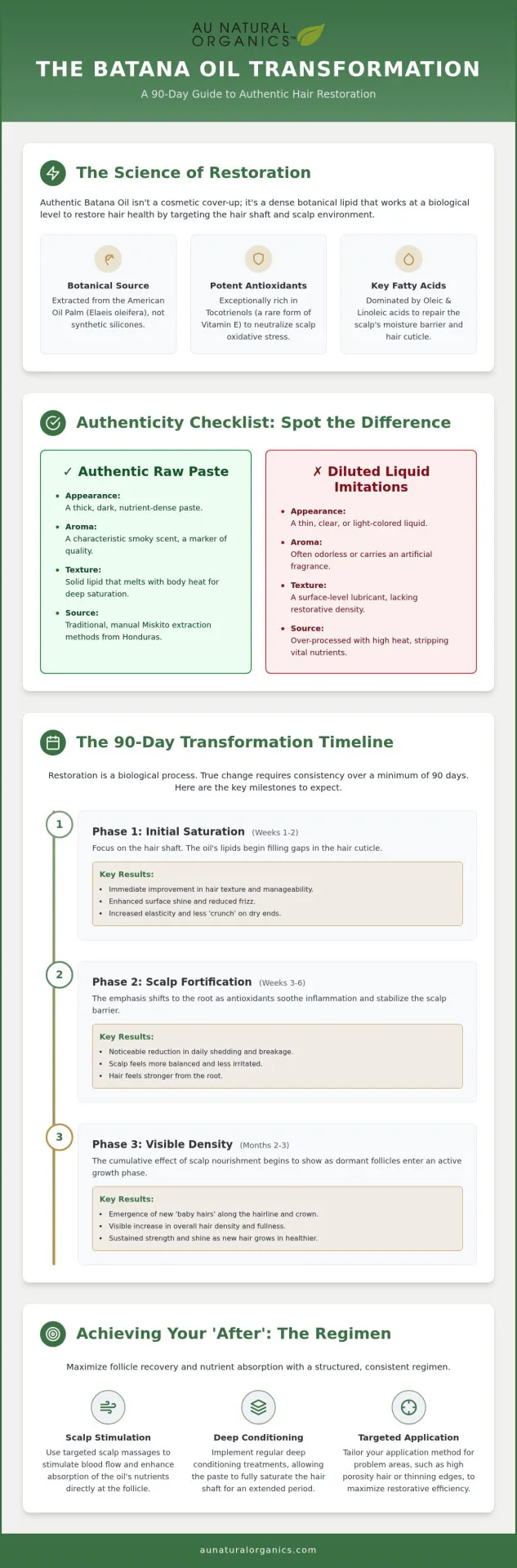 Batana Oil Before and After Hair Results: A Realistic 90-Day Transformation Guide