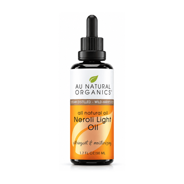 Au Natural Organics Neroli Light Oil 50ml bottle on white