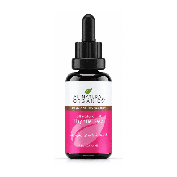 Au Natural Organics Thyme Red 30ml bottle on white