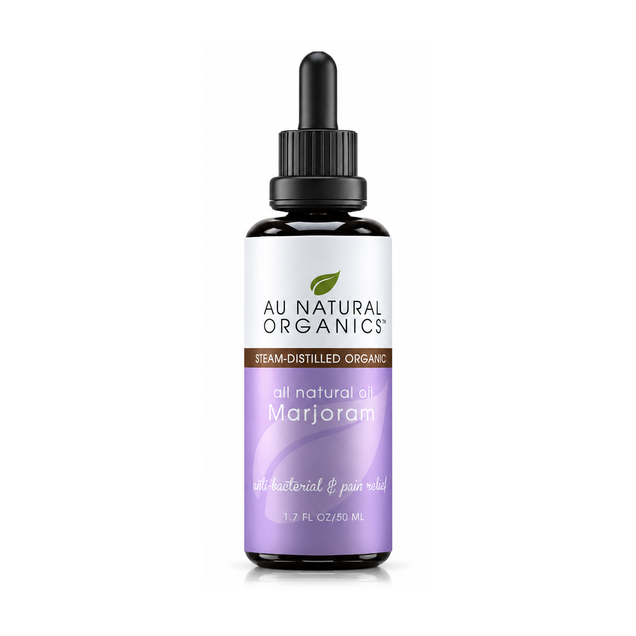 Au Natural Organics Marjoram 50ml bottle on white