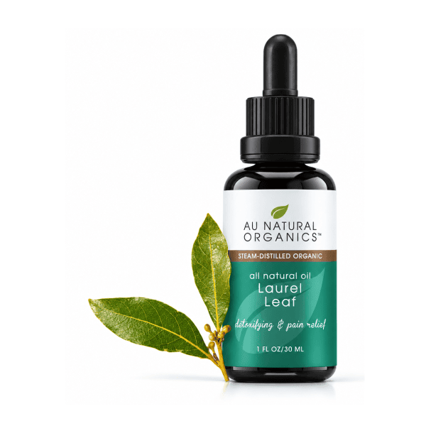 Au Natural Organics Laurel Leaf 30ml bottle on white