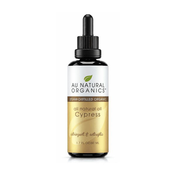 Au Natural Organics Cypress 50ml bottle on white