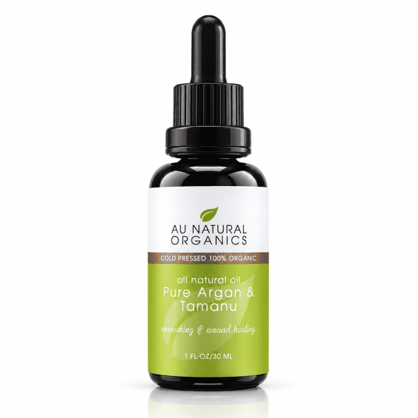 Au Natural Organics Argan and Tamanu Oil 30ml product on white