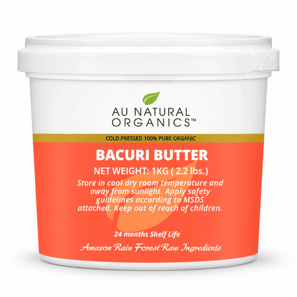 Au Natural Organics Bacuri Butter 1kg white tub on white