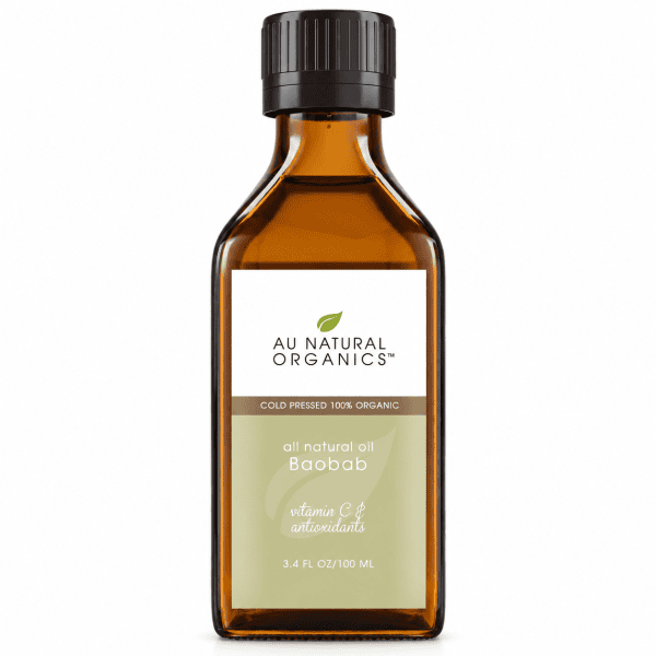 Au Natural Organics Baobab Oil 100ml bottle on white