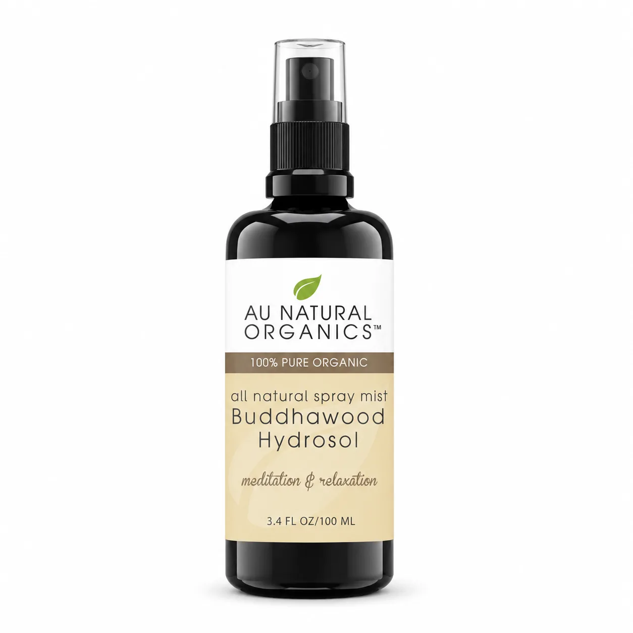 Organic Buddhawood Hydrosol Mist 1 Au Natural Organics Buddhawood Hydrosol 100ml spray bottle on white