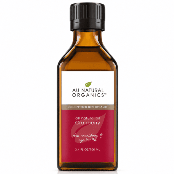 Au Natural Organics Cranberry Oil 100ml bottle on white