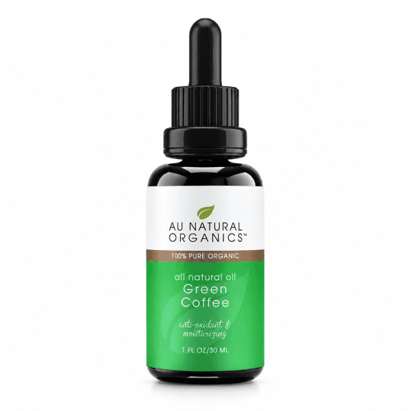 Au Natural Organics Green Coffee Oil 30ml bottle on white
