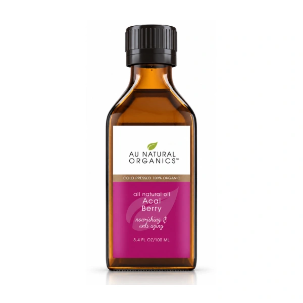 Au Natural Organics Acai Berry 100ml bottle on white