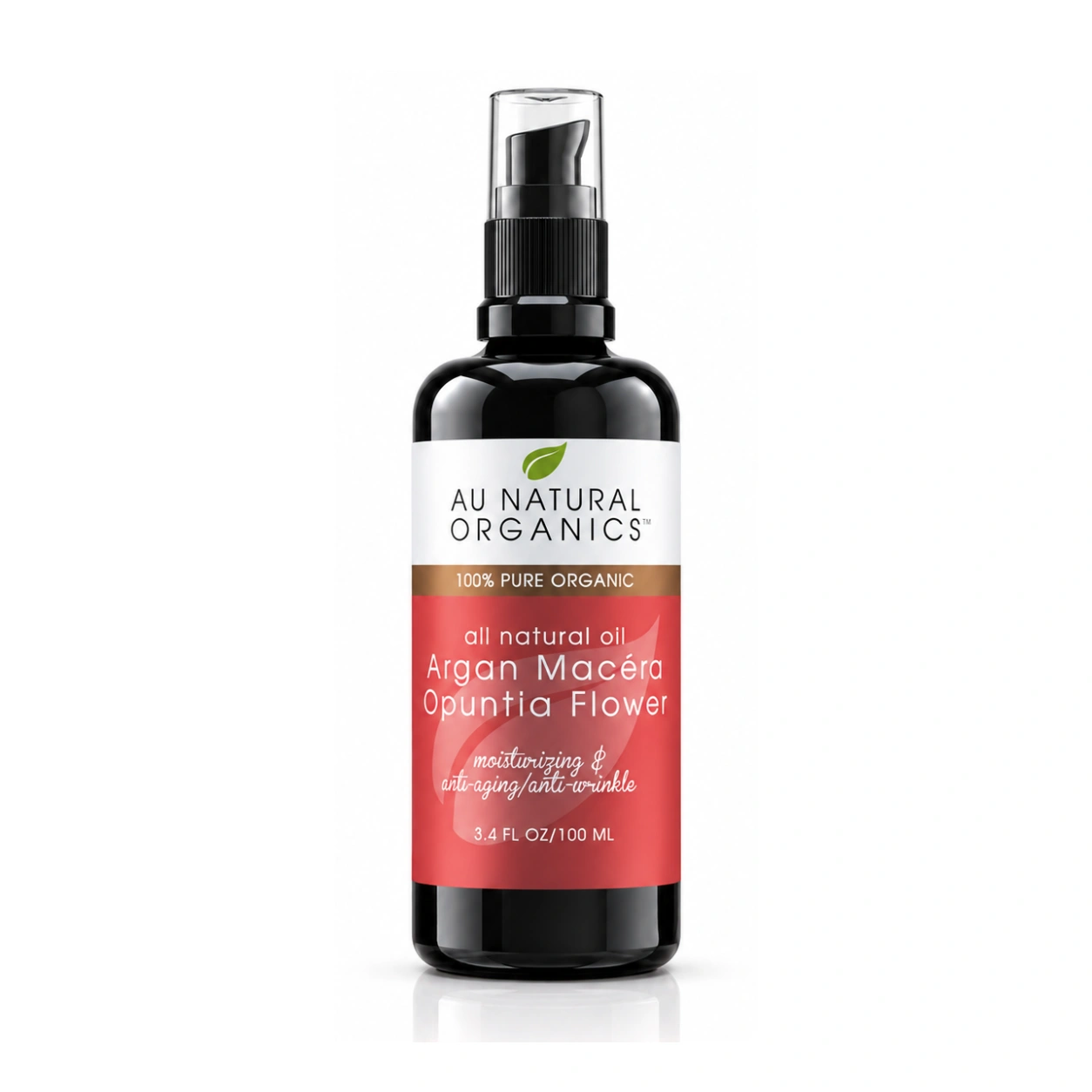Au Natural Organics Argan Opuntia Macera Oil 100ml product on white