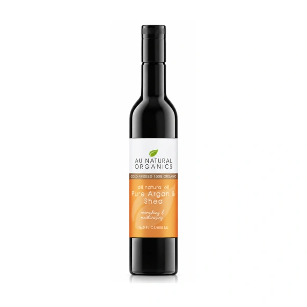 Au Natural Organics Argan Shea Oil 500ml bottle on white