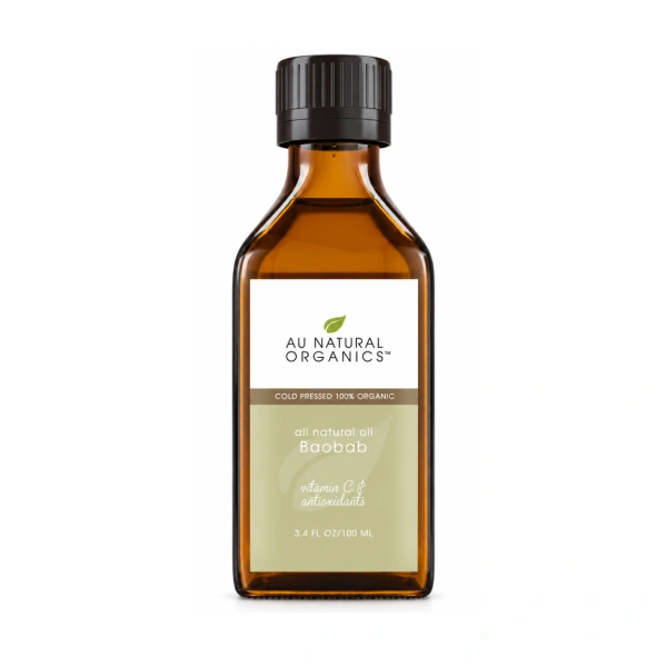 Au Natural Organics Baobab Oil 100ml bottle on white