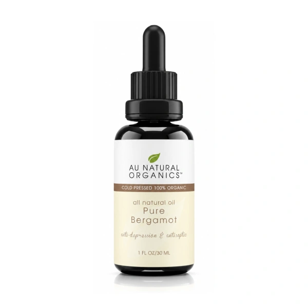 Au Natural Organics Bergamot Oil 30ml bottle on white