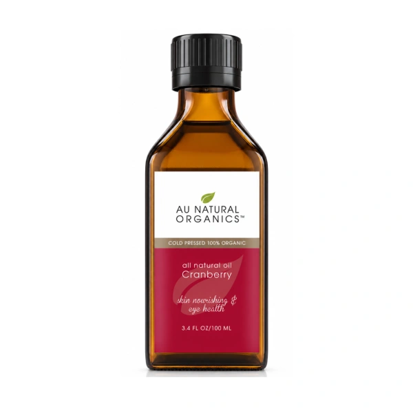 Au Natural Organics Cranberry Oil 100ml bottle on white