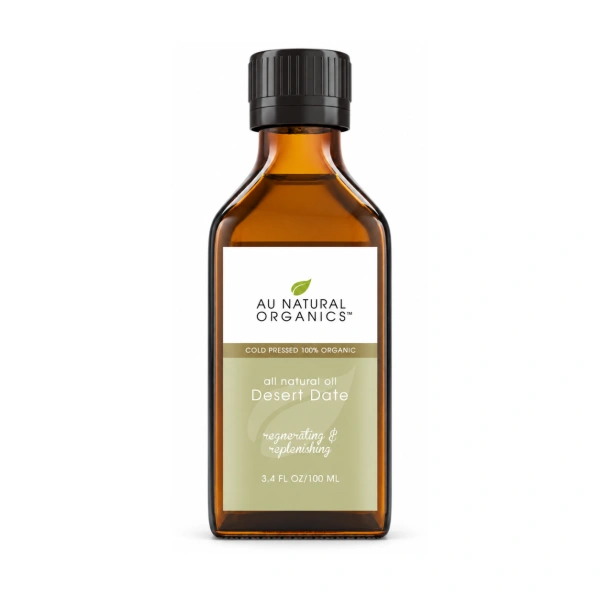 Desert Date Oil 100ml bottle by Au Natural Organics on white
