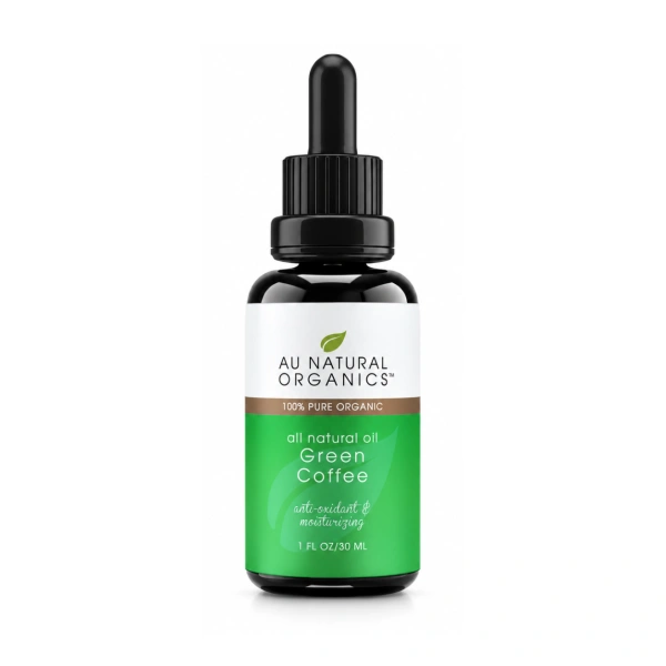 Au Natural Organics Green Coffee Oil 30ml bottle on white