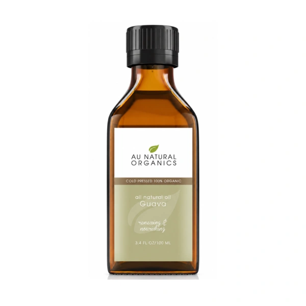 Au Natural Organics Guava Oil 100ml bottle on white