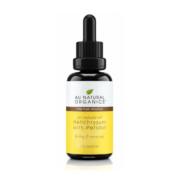 Au Natural Organics Helichrysum with Peridot Oil 30ml bottle on white