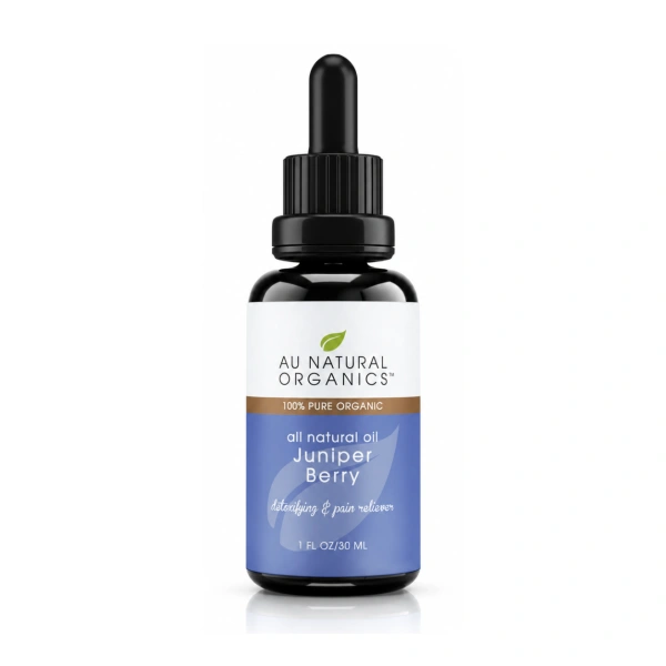 Au Natural Organics Juniper Berry Oil 30ml bottle on white