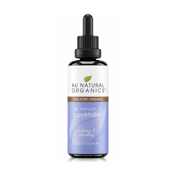 Au Natural Organics Lavender Oil 50ml bottle on white