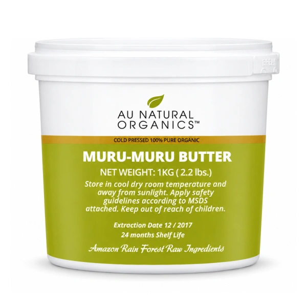 Au Natural Organics Muru-Muru Butter 1kg white tub on white