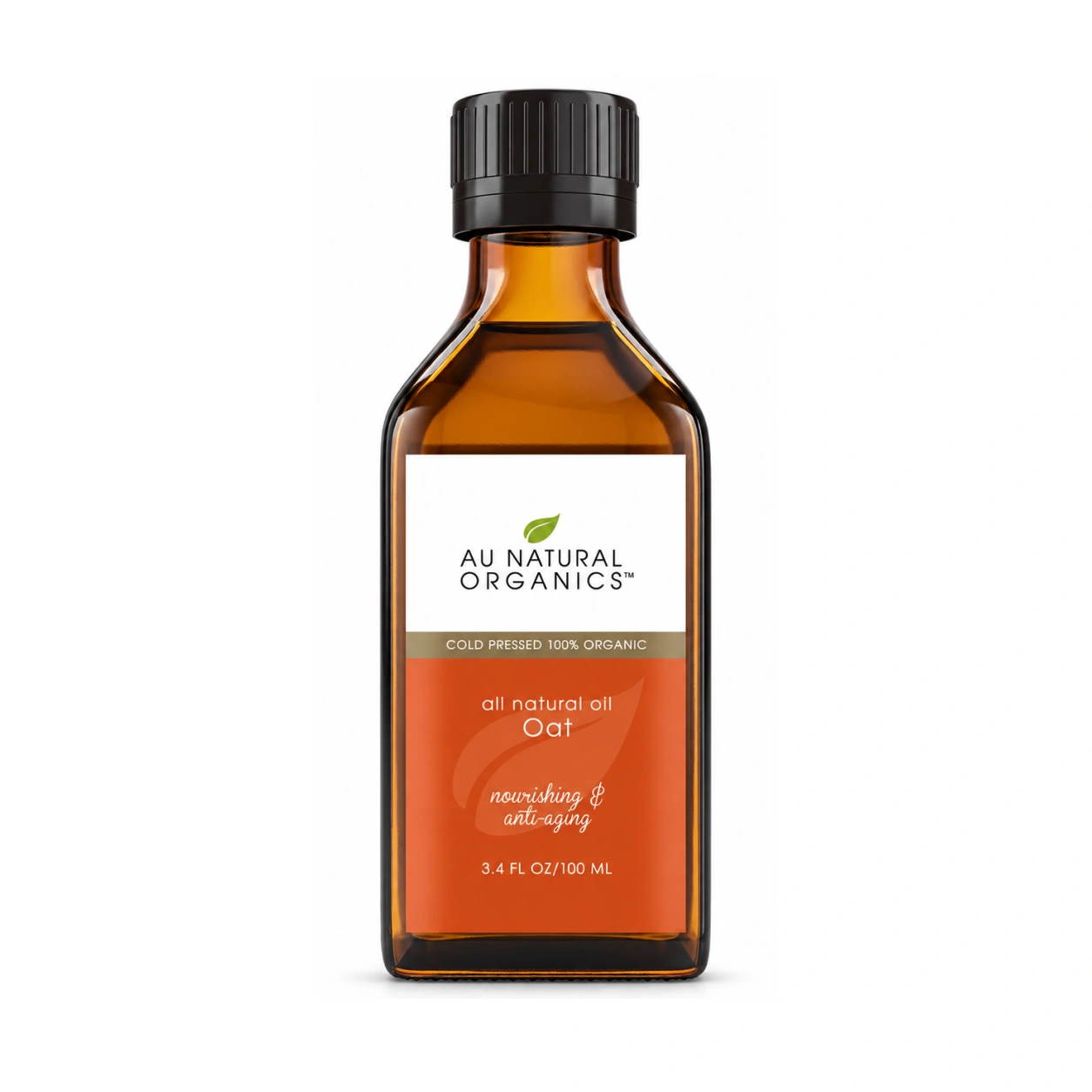 Oat Oil 100ml bottle by Au Natural Organics on white