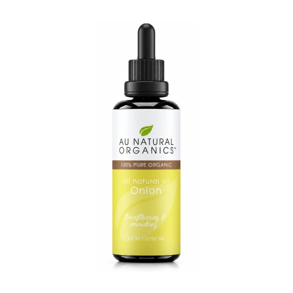 Au Natural Organics Onion Oil 50ml bottle on white