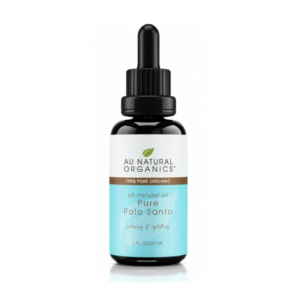 Au Natural Organics Palo Santo Oil 30ml bottle on white