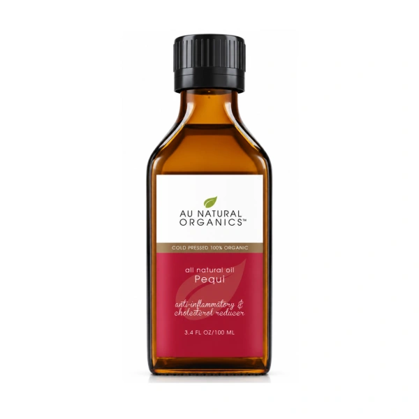 Au Natural Organics Pequi Oil 100ml bottle on white