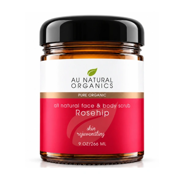 Au Natural Organics Rosehip Scrub 9oz product on white