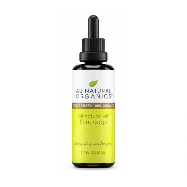 Soursop Oil 50ml dropper bottle by Au Natural Organics on white