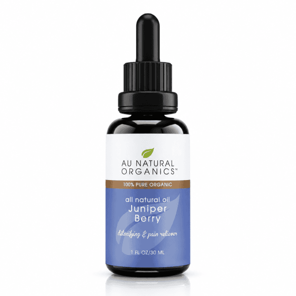 Au Natural Organics Juniper Berry Oil 30ml bottle on white