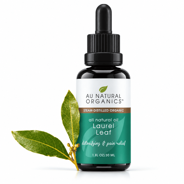 Au Natural Organics Laurel Leaf 30ml bottle on white