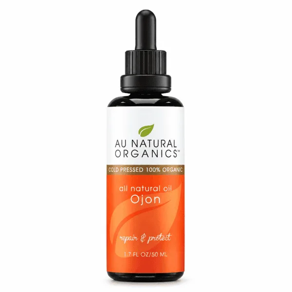 Ojon Oil 50ml dropper bottle by Au Natural Organics on white