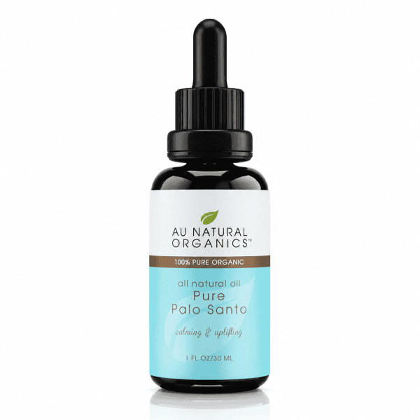 Au Natural Organics Palo Santo Oil 30ml bottle on white