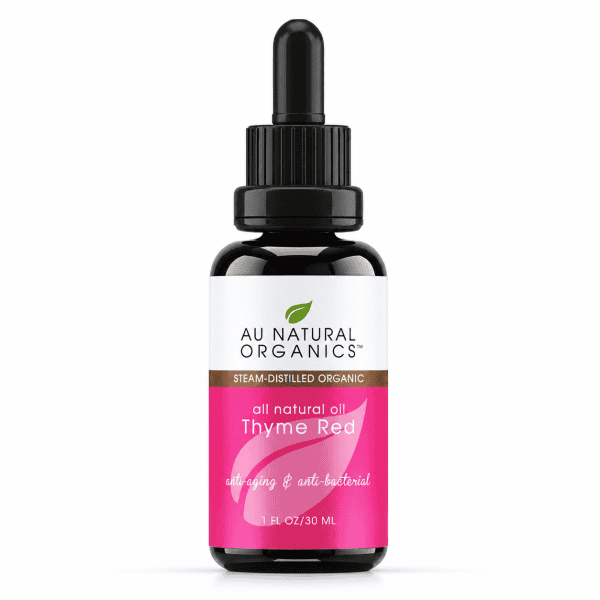 Au Natural Organics Thyme Red 30ml bottle on white